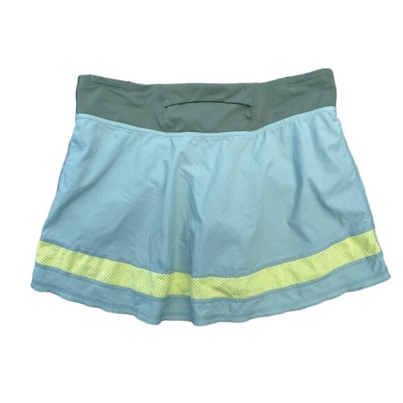 Patagonia Strider Nine Trails Running Skirt Skort athletic green womens small - Picture 3 of 5